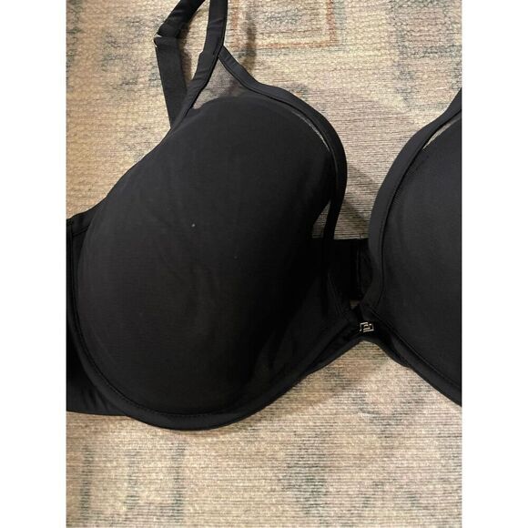 Thirdlove Womens Black Padded Underwire 24/7 Classic Contour Plunge Bra Size 36F - Picture 2 of 5
